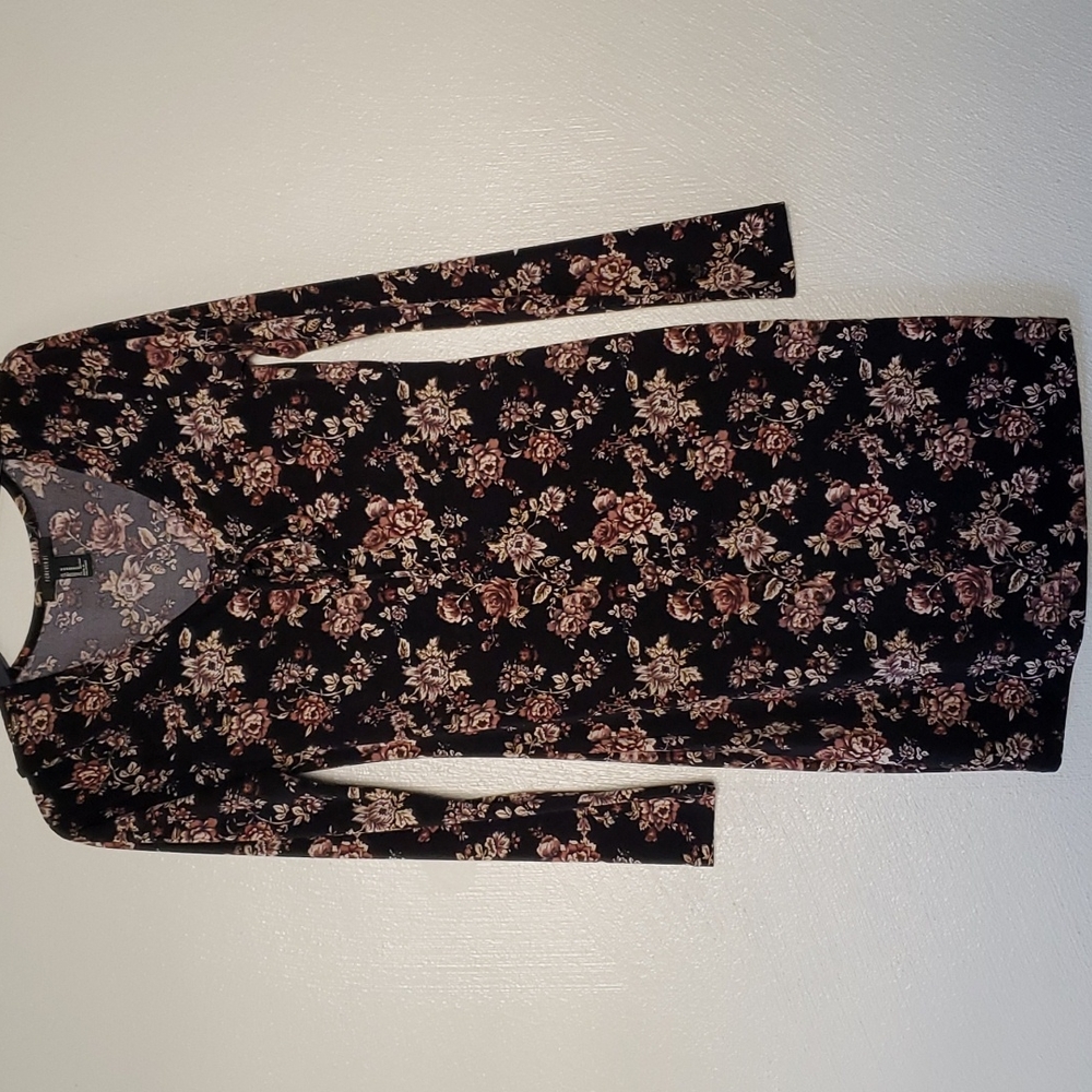 Black and floral dress